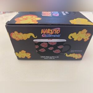 Nwt Naruto Shippuden soup mug with lid 18 oz -532 ml